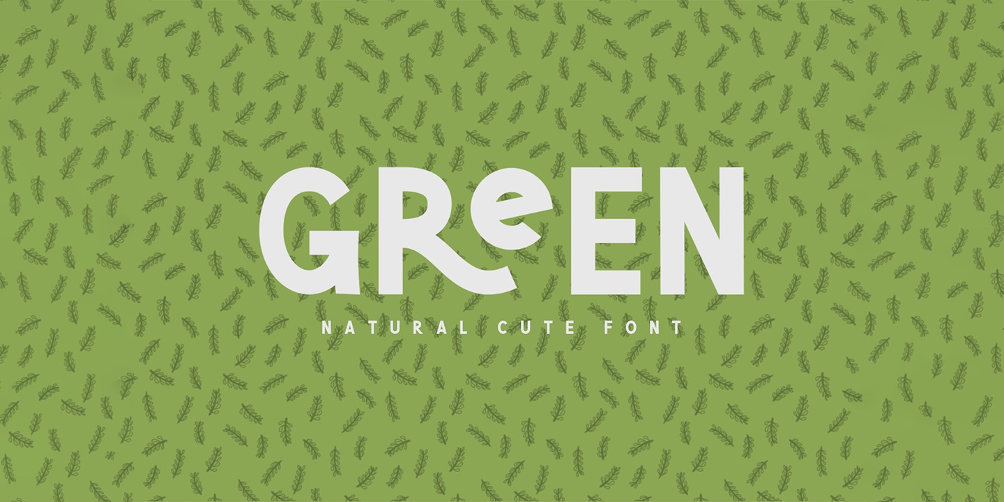 Пример шрифта Green Narcu #1
